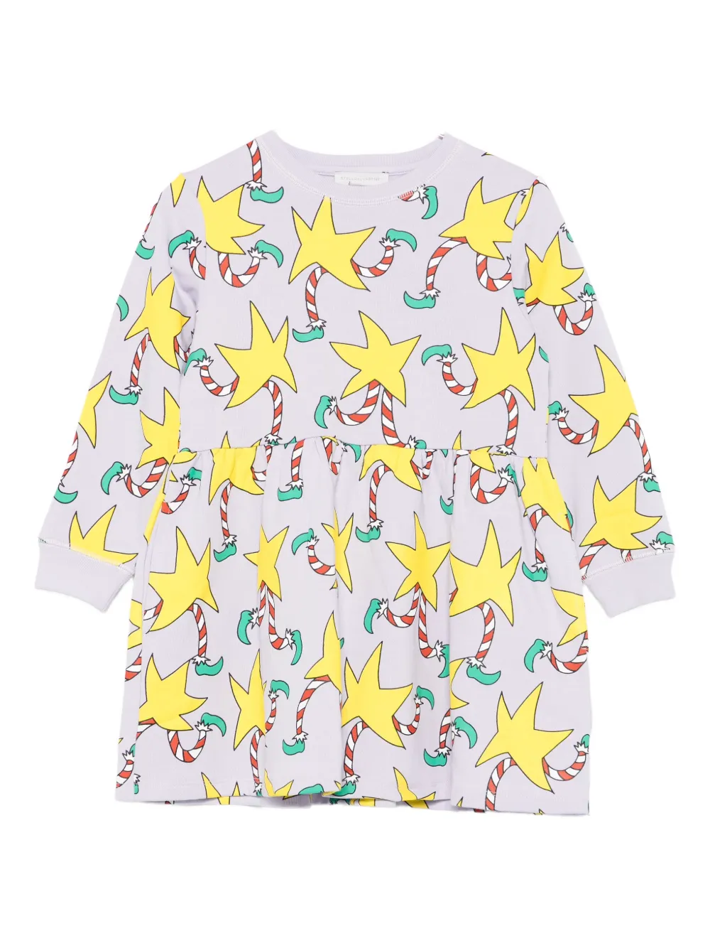 Stella McCartney Kids candy cane-print dress | Grey | Image 1