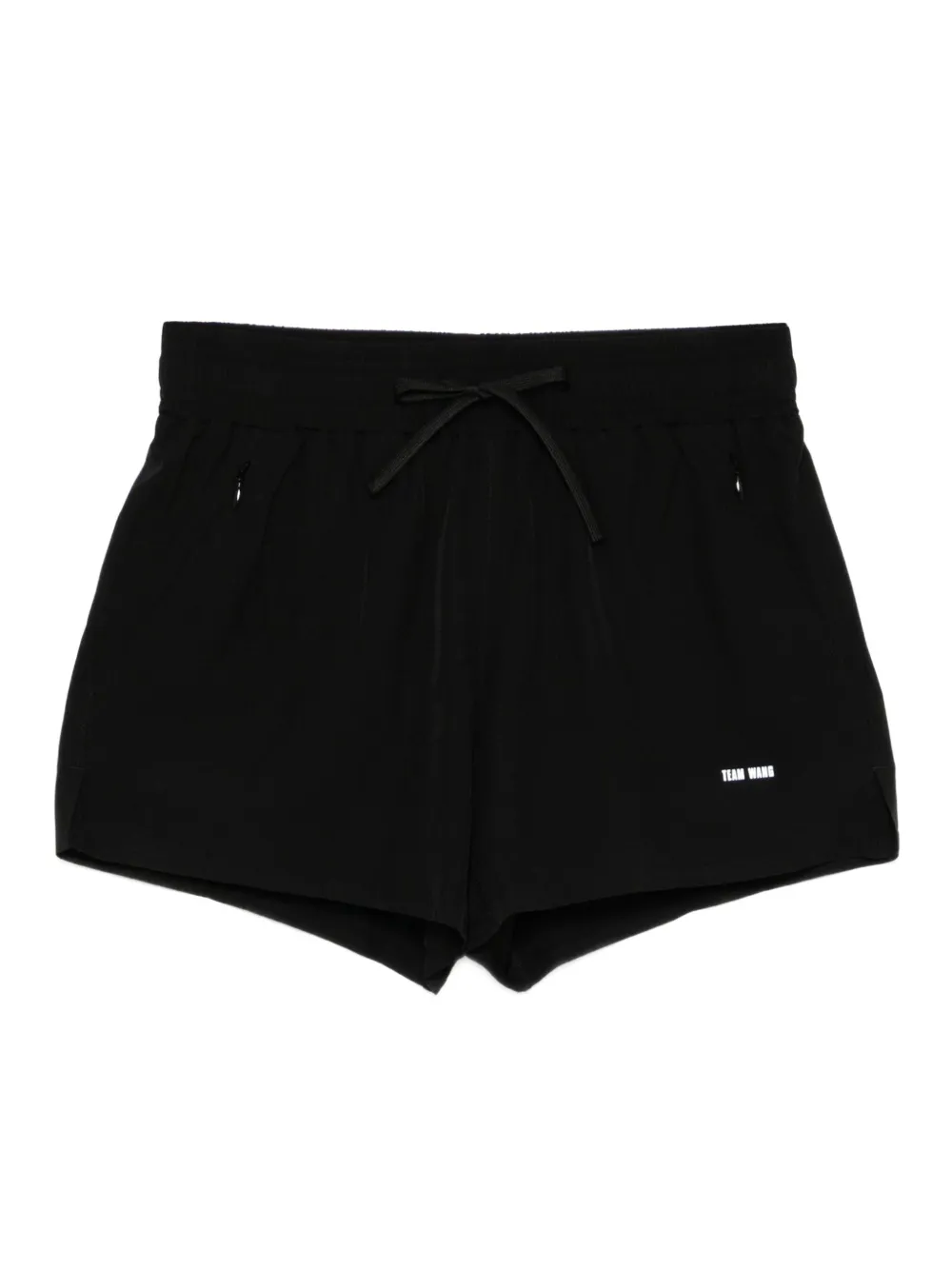 Team Wang Design Logo-printed Performance Shorts In Black