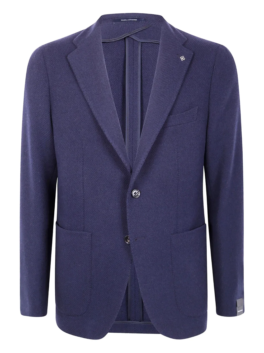 Tagliatore Two-button Wool Blazer In Blue