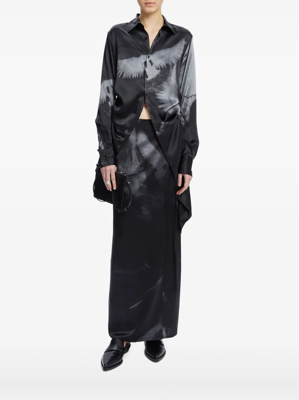 Ann Demeulemeester chemise en soie à détails imprimés | Chemises | Image 2
