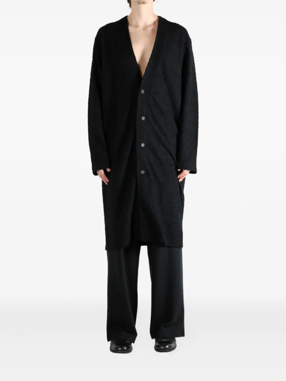 Yohji Yamamoto V-neck wool cardigan | Cardigans | Image 2