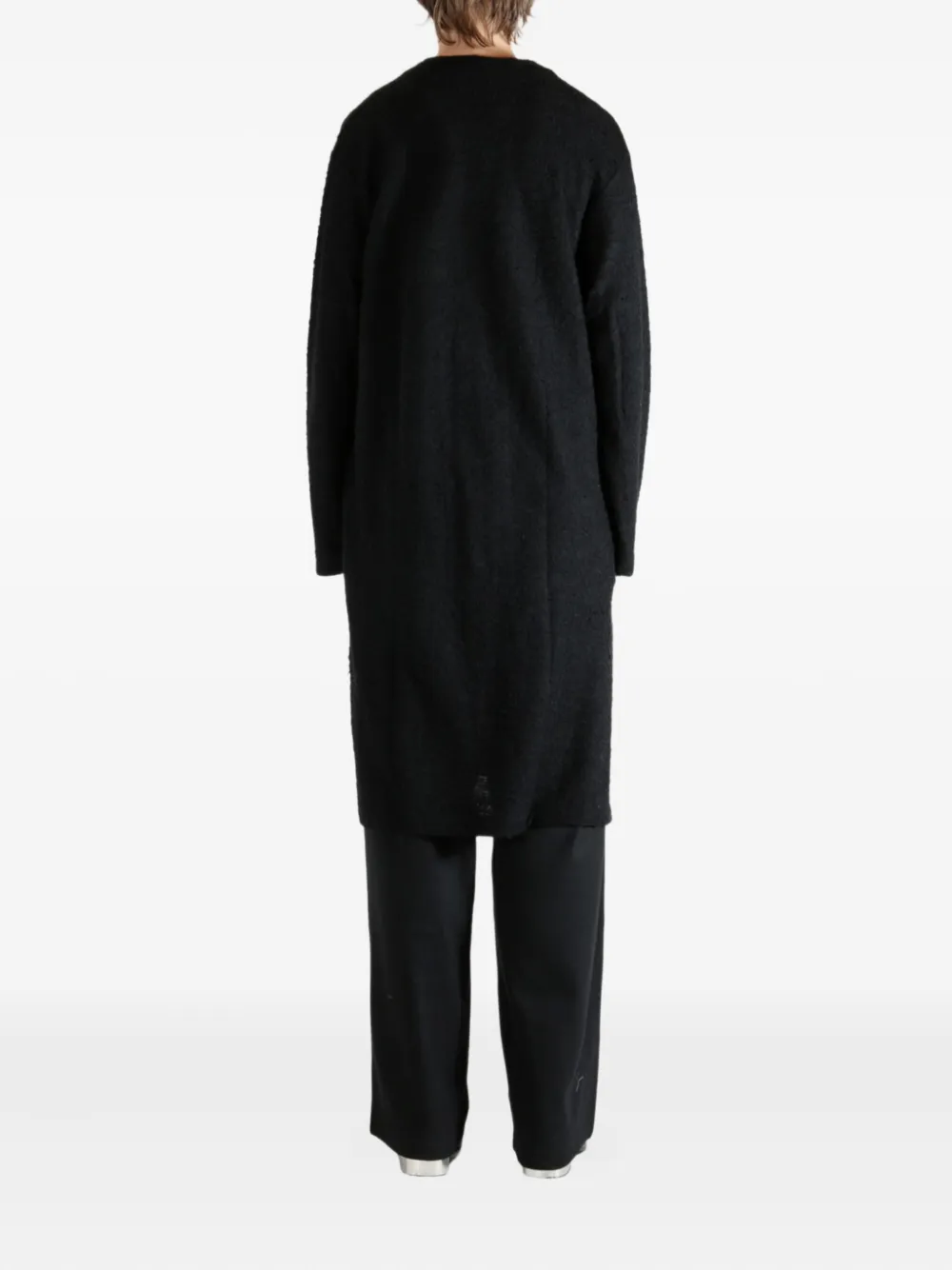 Yohji Yamamoto V-neck Wool Cardigan In Black