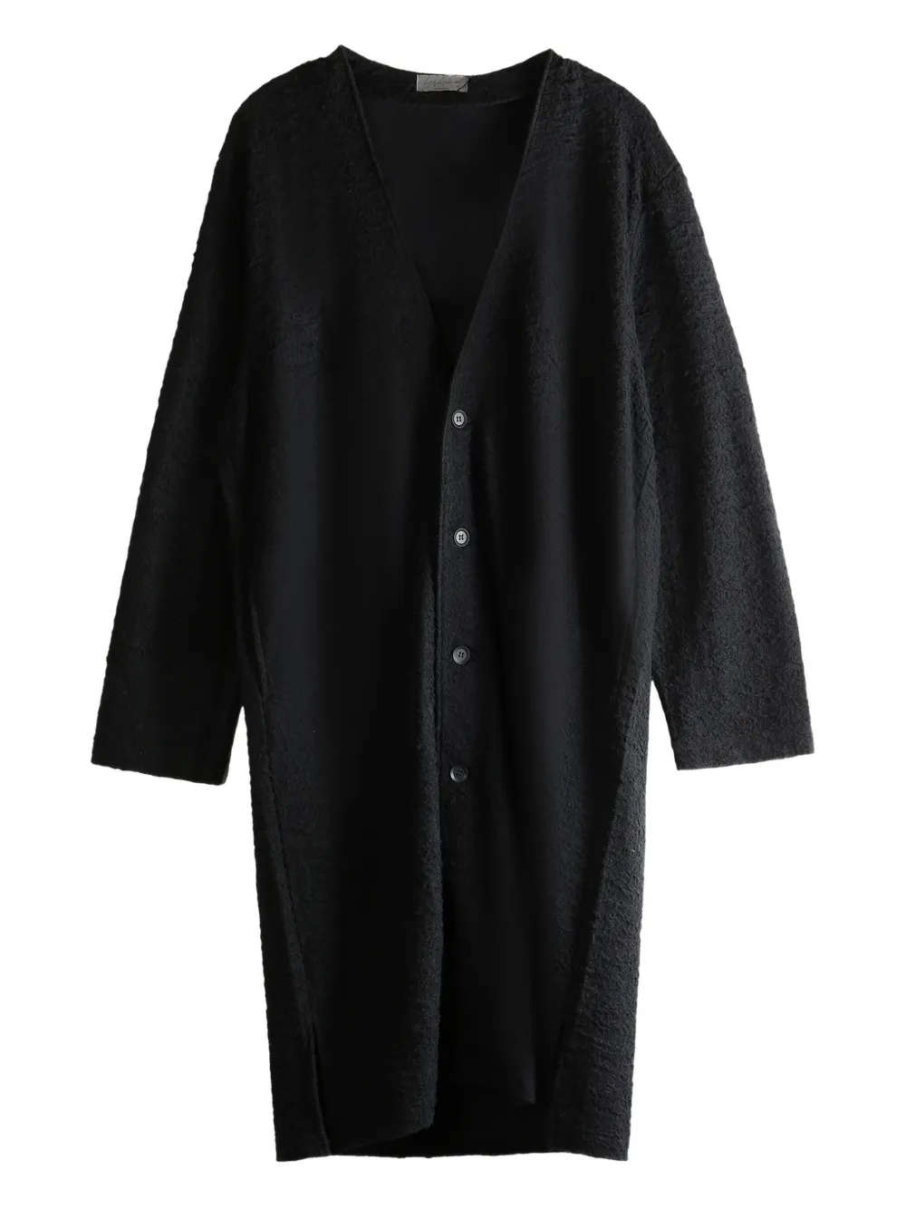 Yohji Yamamoto V-neck wool cardigan | Black | Image 1
