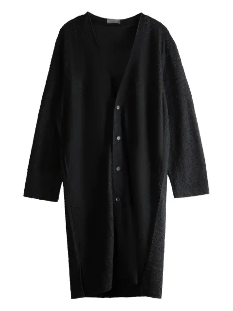 Yohji Yamamoto V-neck wool cardigan