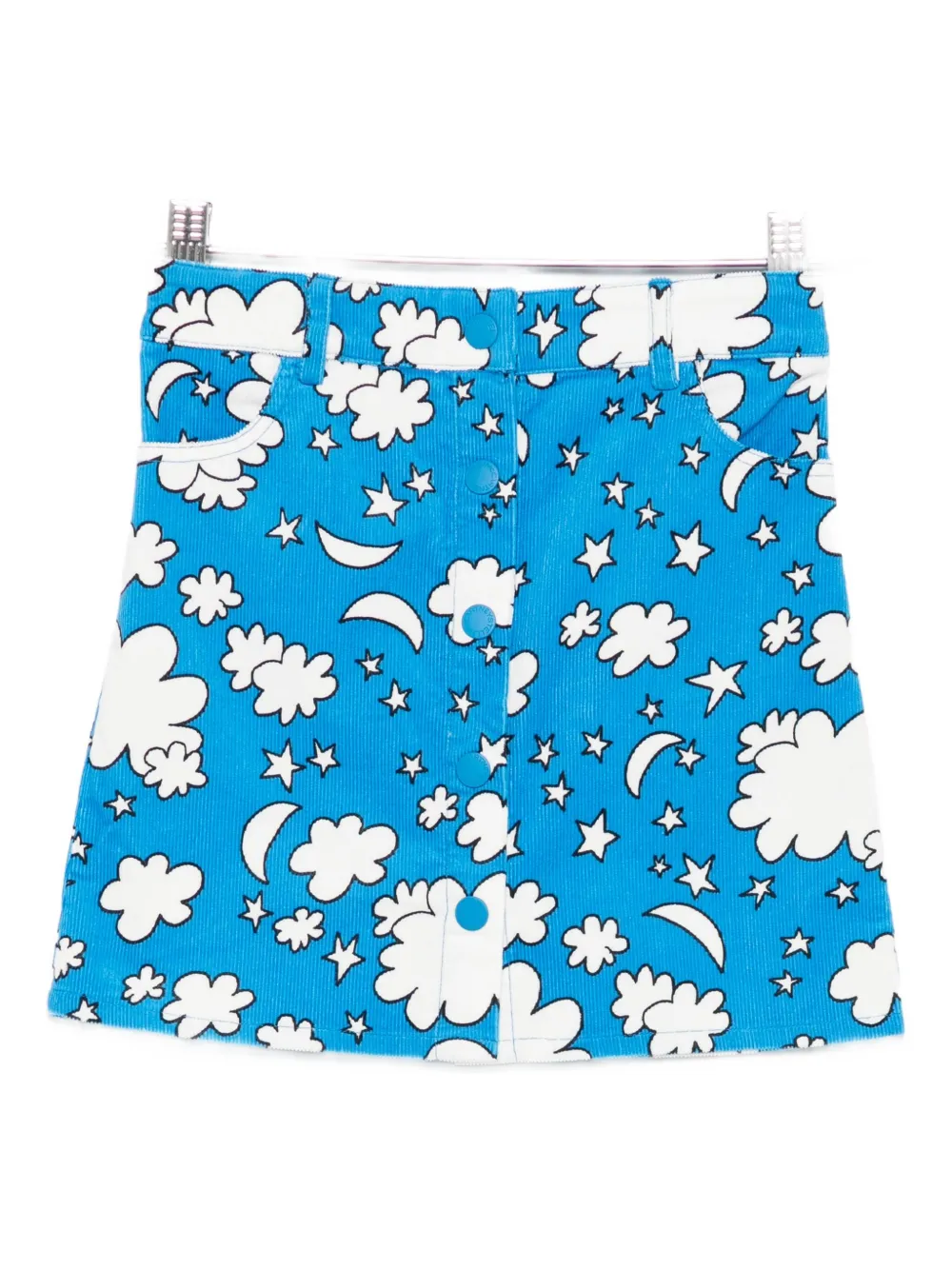 Stella McCartney Kids star-print corduroy skirt | Blue | Image 1