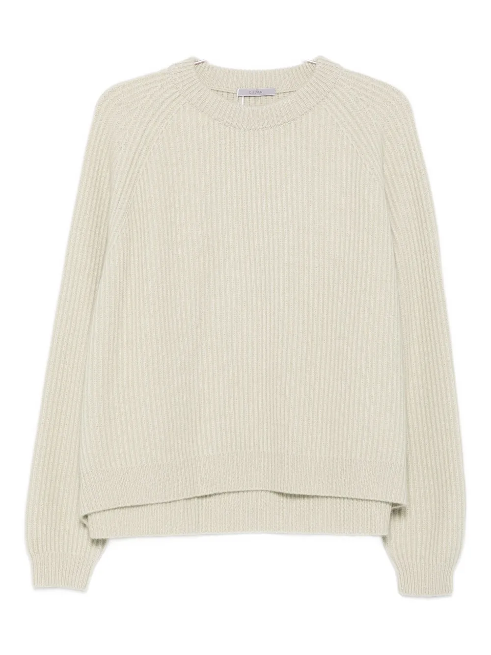 Dušan Ribbed Crew-neck Pullover In Neutral