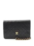 CHANEL Pre-Owned 1997-1999 Medium CC Quilted Lambskin Half Single Flap shoulder bag - Black