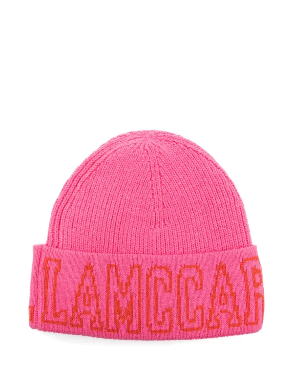 Stella McCartney Kids logo-detail Beanie Hat | Pink | FARFETCH display picture 1
