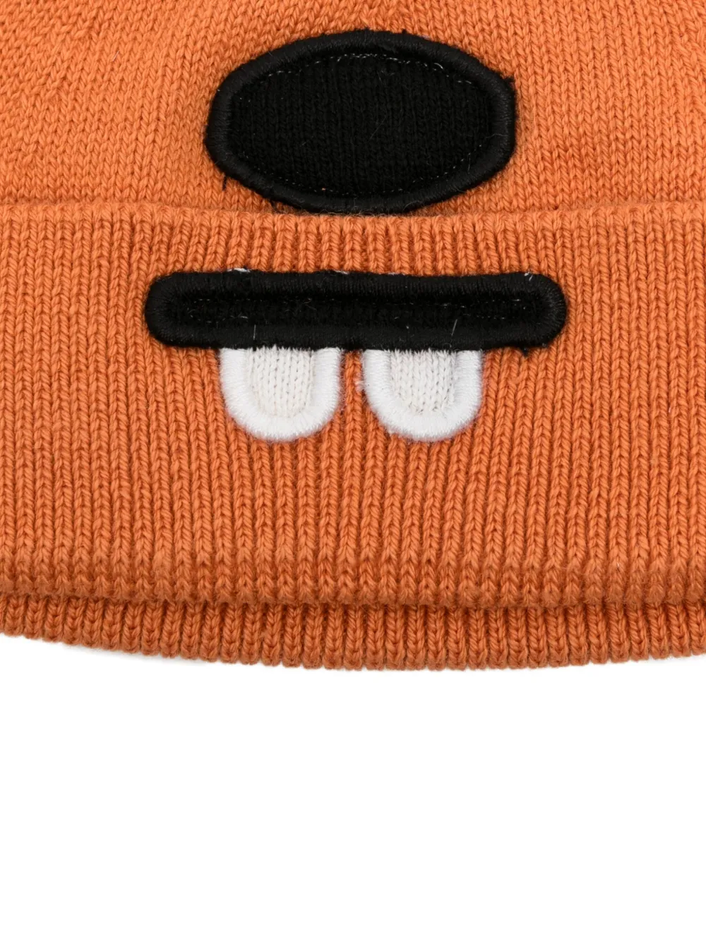 Stella McCartney Kids Gebreide muts met oordetail Oranje