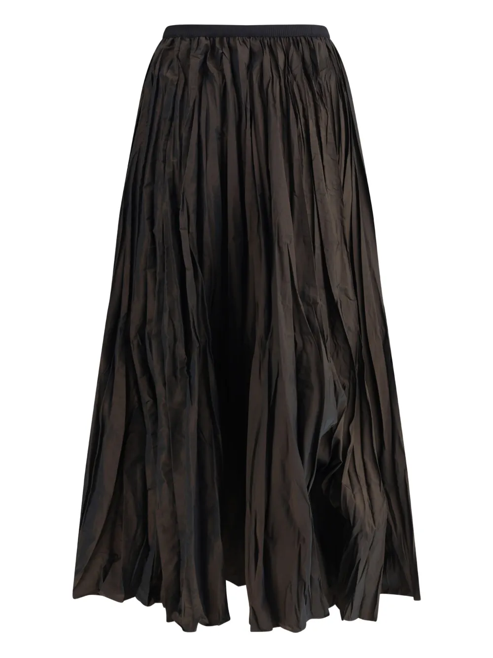 Sara Roka pleated midi skirt | Brown | Image 1