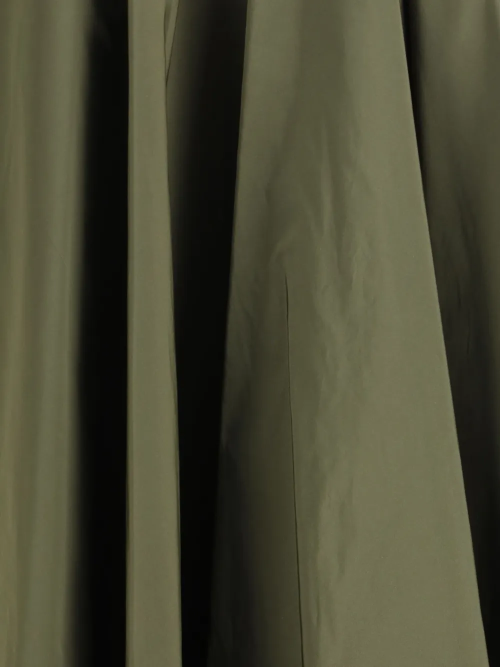Sara Roka High-waisted Flared Skirt In Green