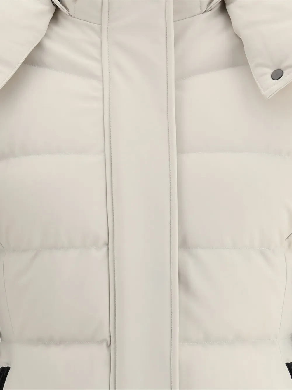Moose Knuckles Quilted Padded Single-breasted Coat In Neutral