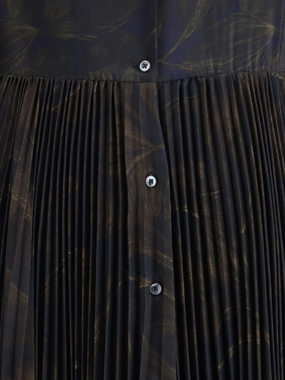 Sara Roka Multicolor Polyester Casual Dress In Blue