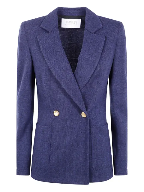 Harris Wharf London herringbone double-breasted jacket