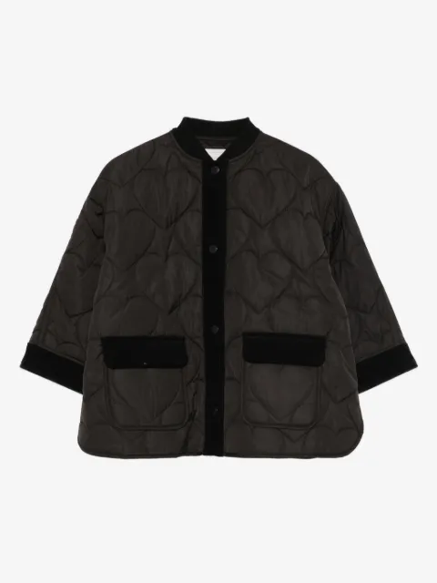 Stella McCartney Kids heart-quilted jacket