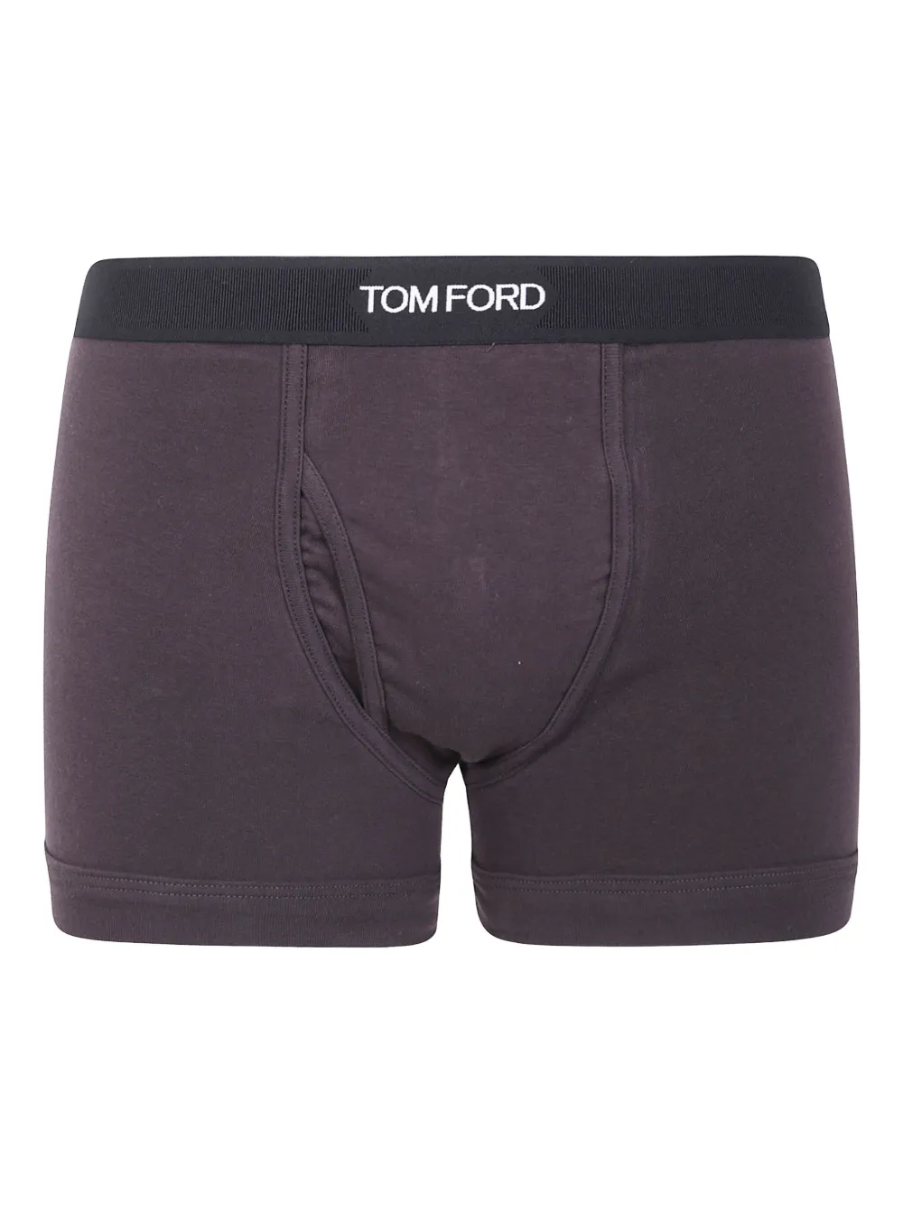 TOM FORD logo-detail cotton boxer shorts | Brown | Image 1