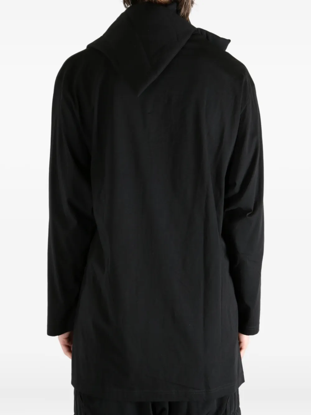 Yohji Yamamoto Quilted-panelled Coat In Black