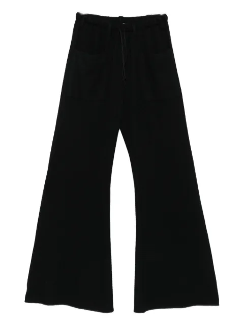 Hannes Roether drawstring-waist flared trousers