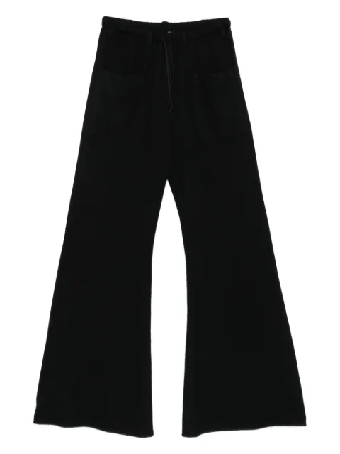 Hannes Roether drawstring-waist flared trousers