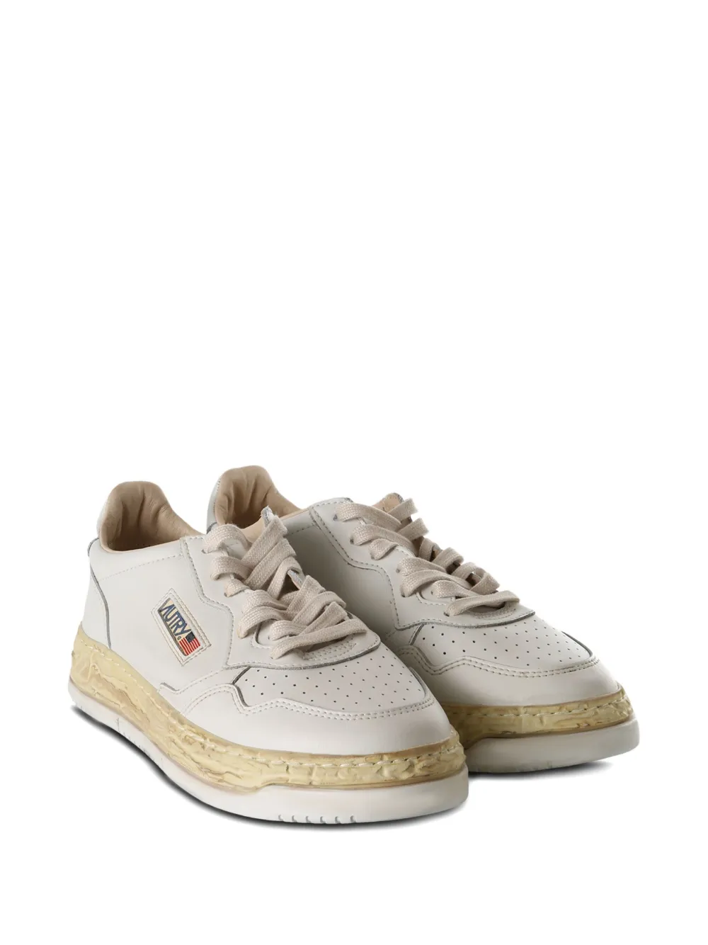 Maison MIHARA YASUHIRO x Autry perforated-leather sneakers White