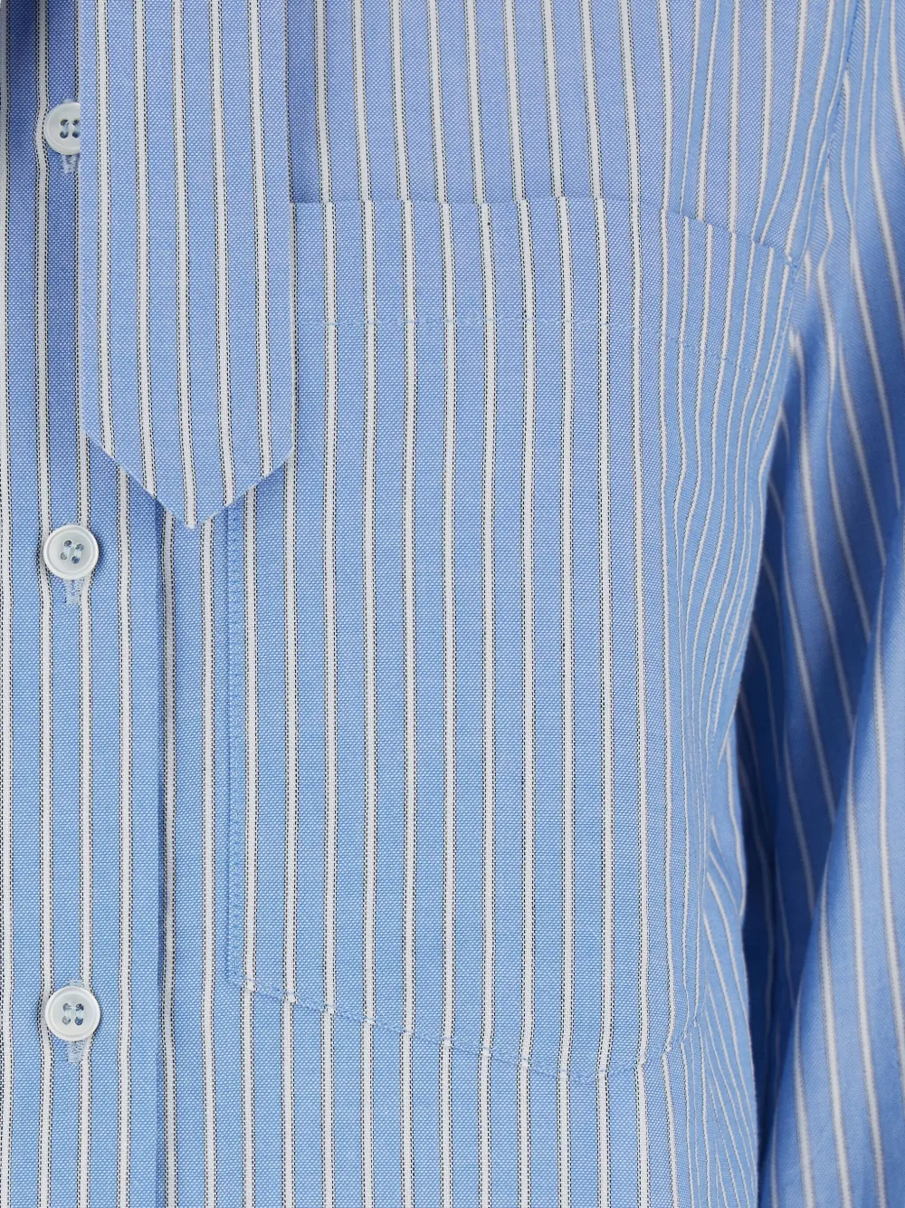 Tela Gestreepte blouse met gestrikte hals Blauw