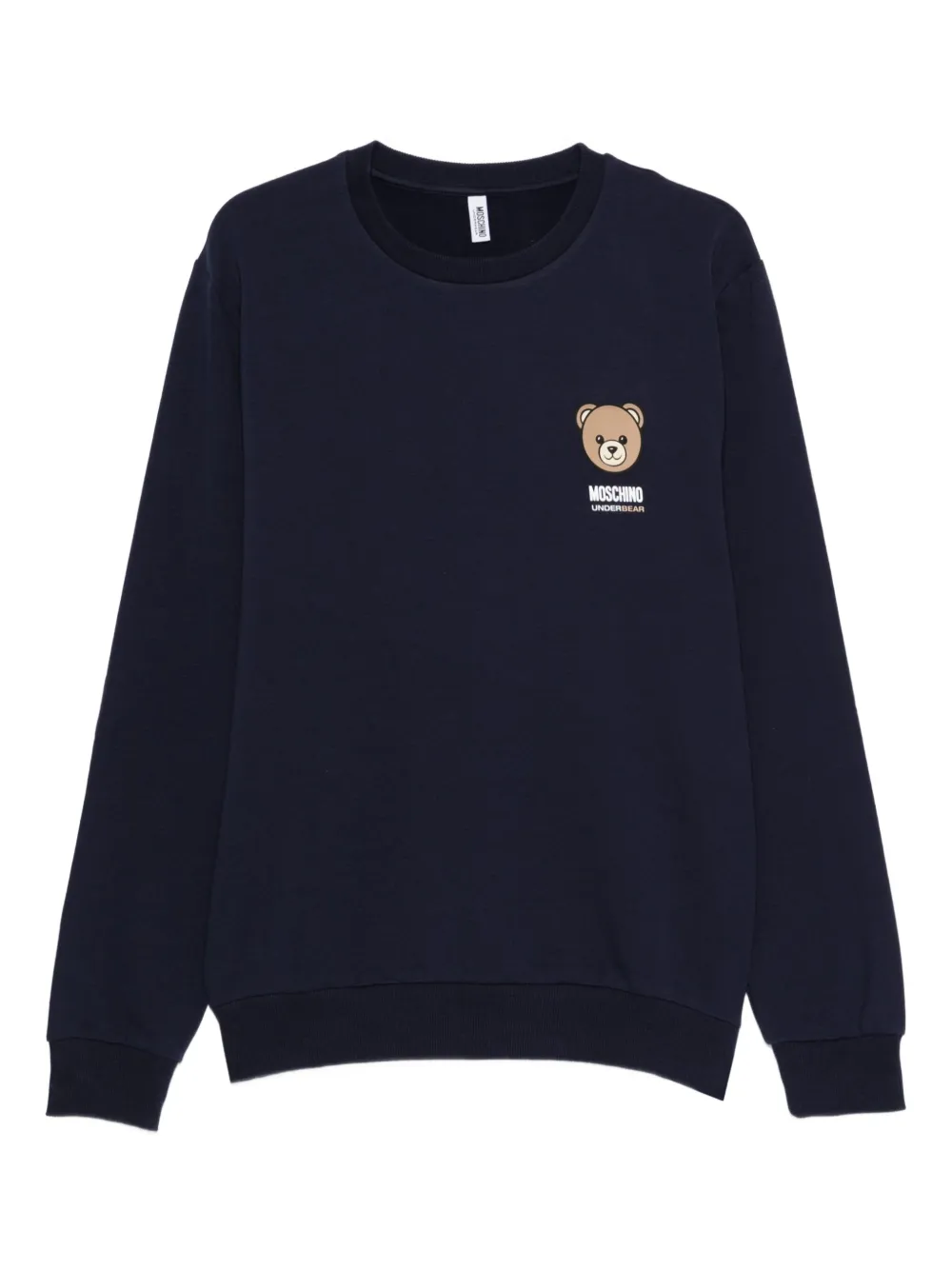 Moschino teddy-print crew-neck sweatshirt | Blue | Image 1
