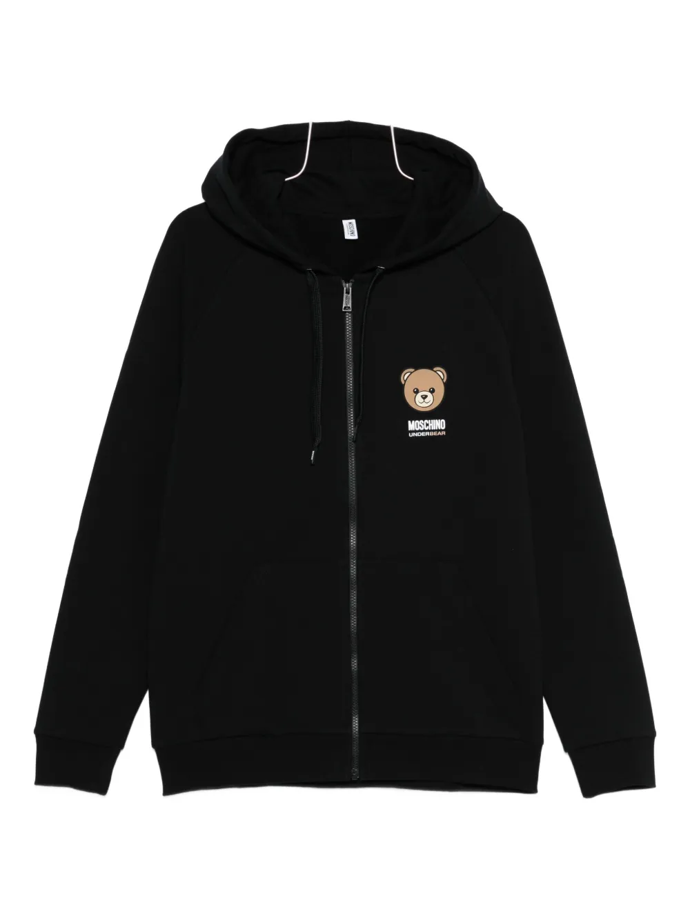 Moschino teddy-print zip-up loungewear | Black | Image 1