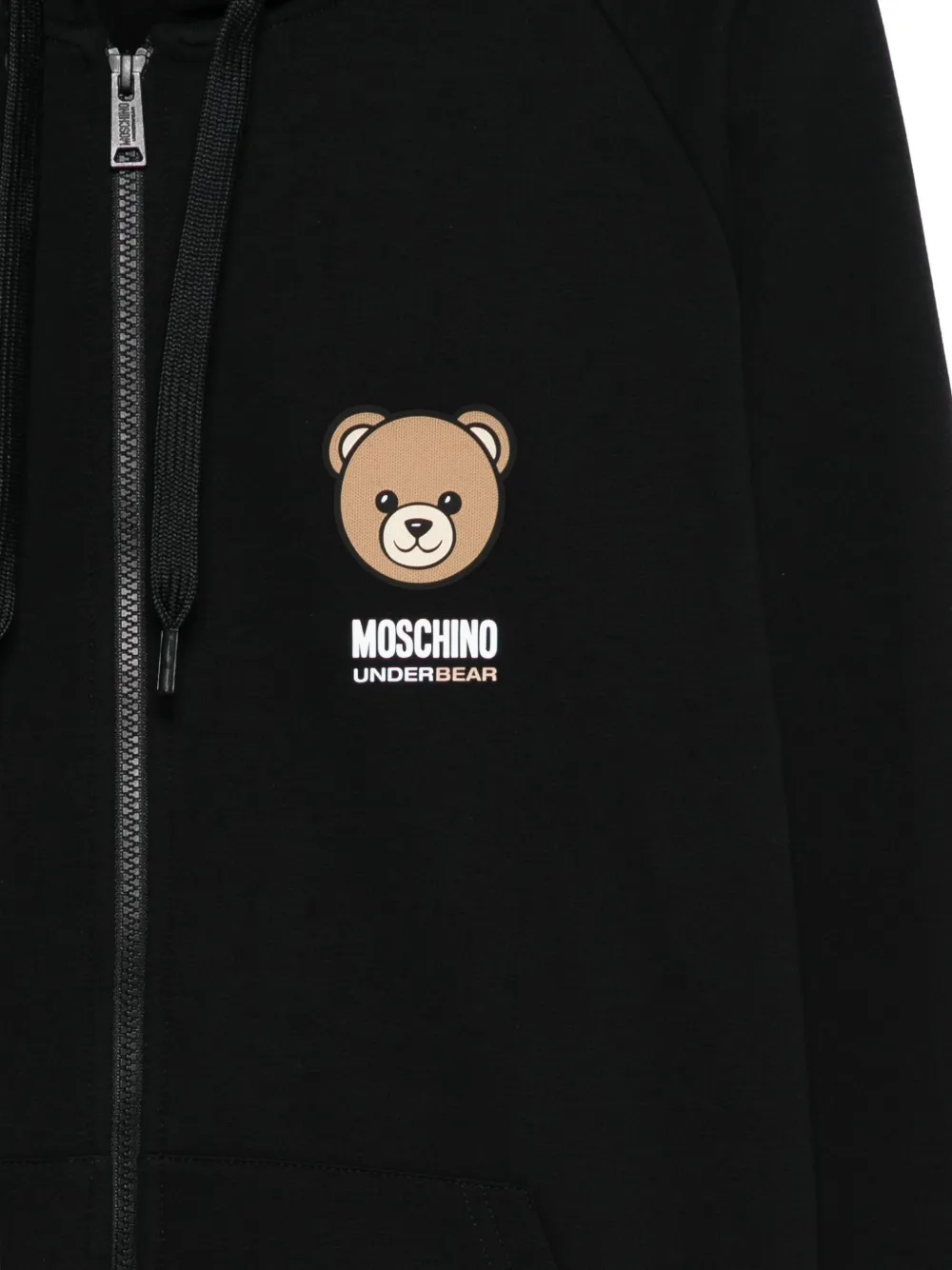 Moschino Loungekleding met teddybeerprint en rits Zwart
