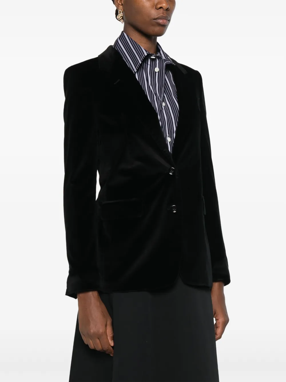 Tagliatore Fluwelen blazer Zwart