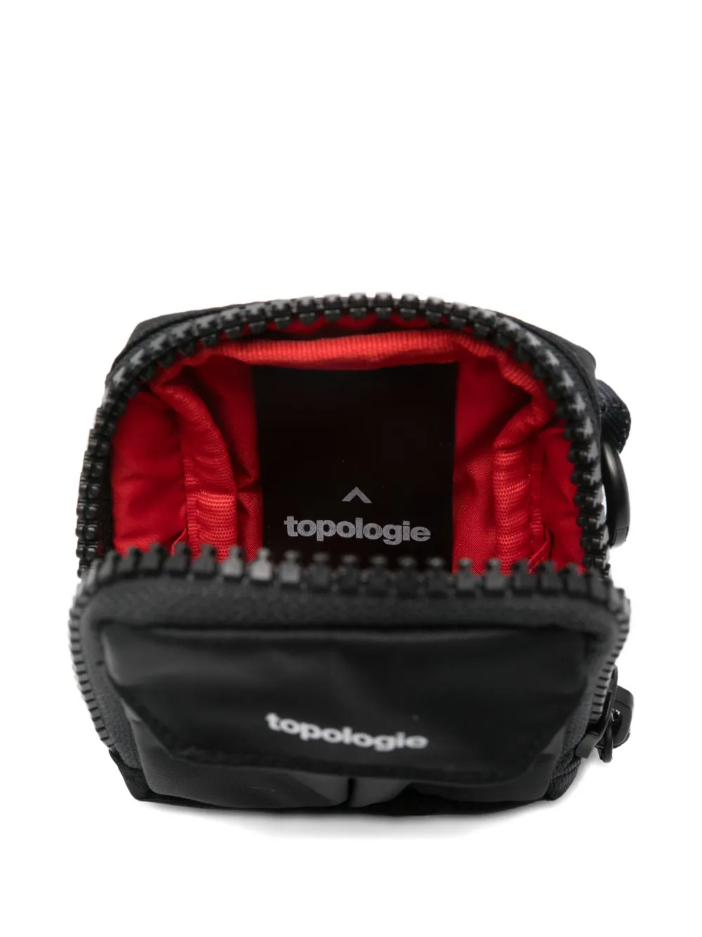 Topologie Mini Utility Sacoche Zip-pocket Keyring In Black
