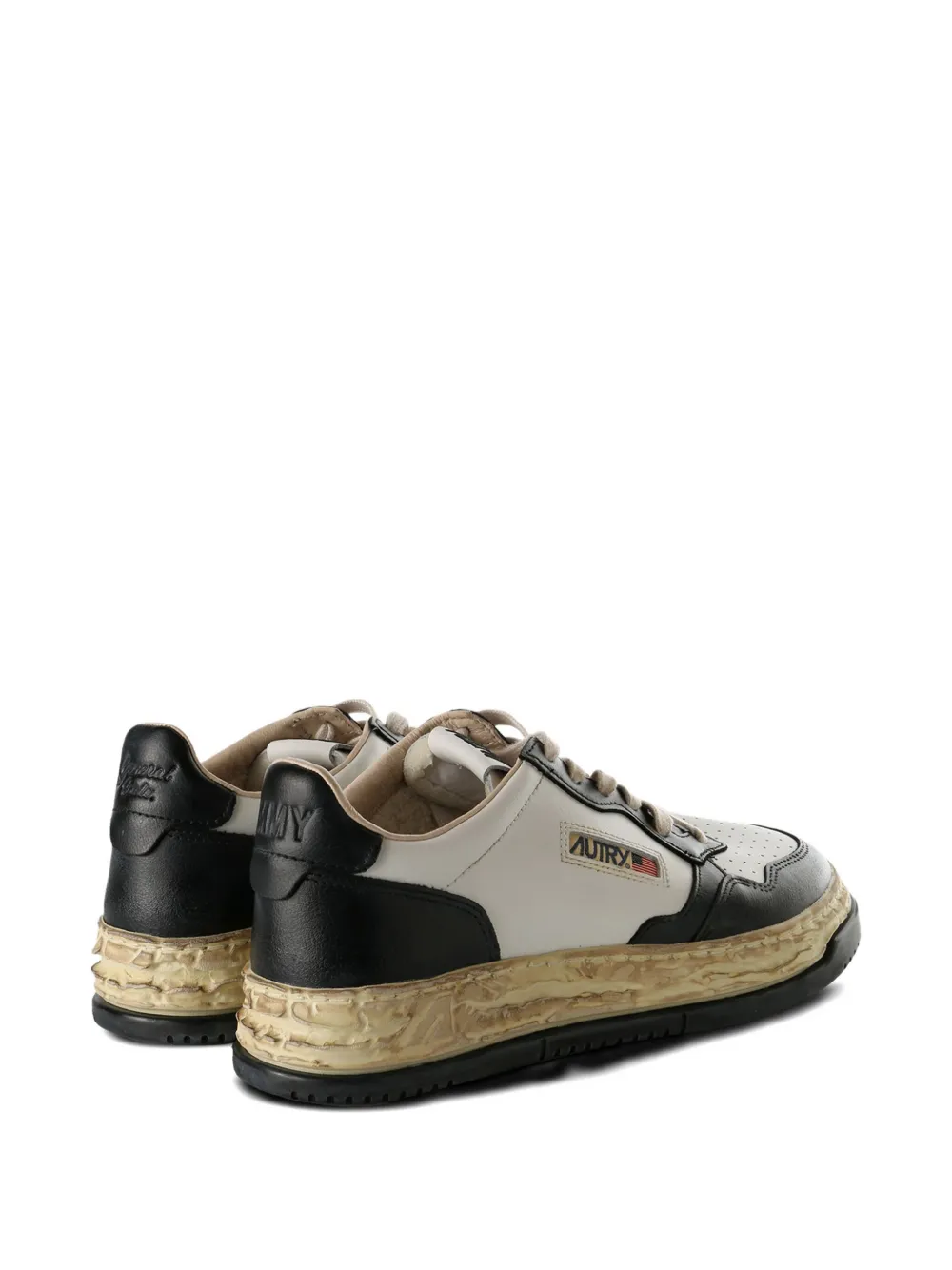 Maison MIHARA YASUHIRO x Autry leather-panelled platform sneakers Wit