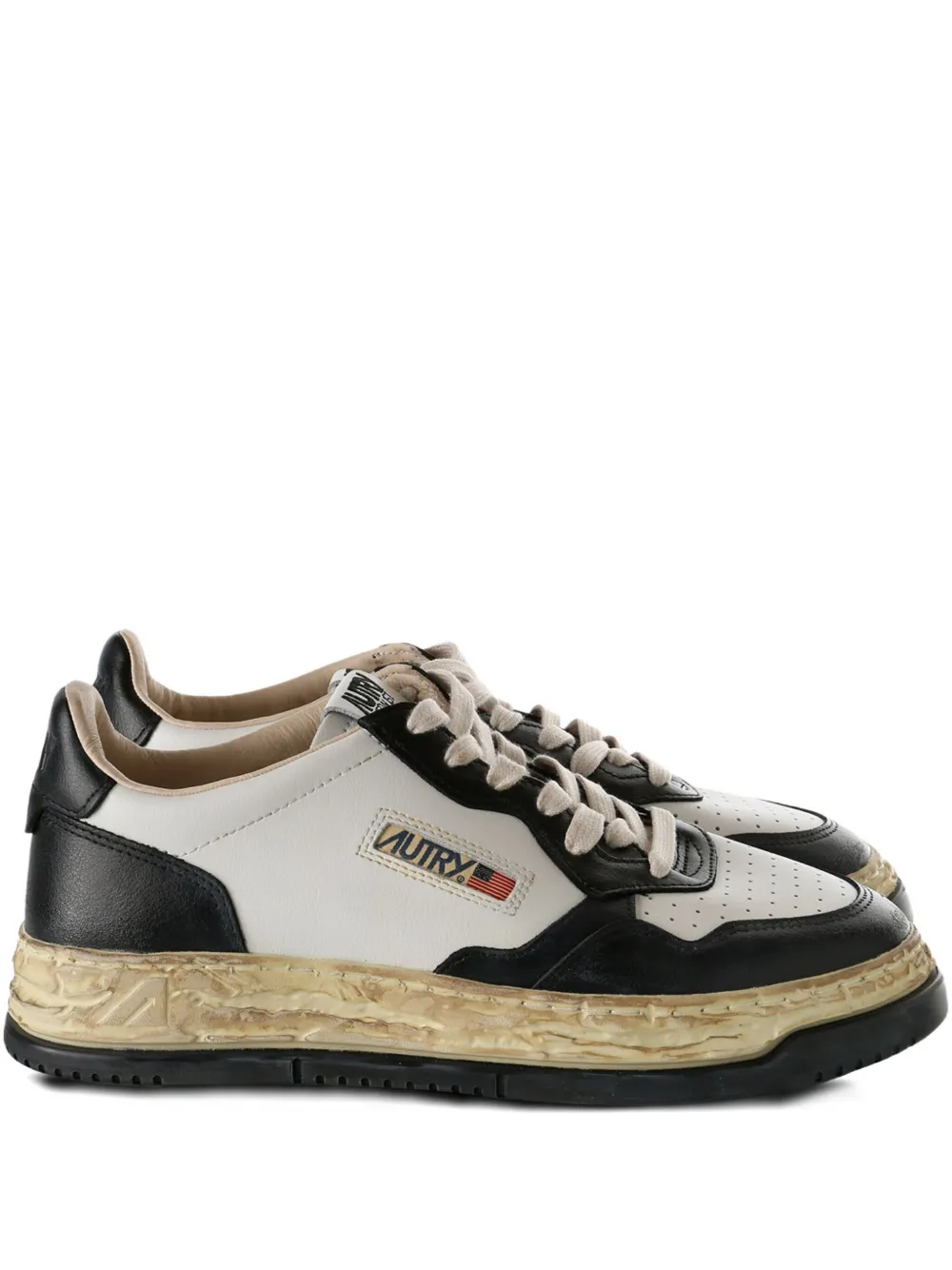 Maison MIHARA YASUHIRO x Autry leather-panelled platform sneakers White