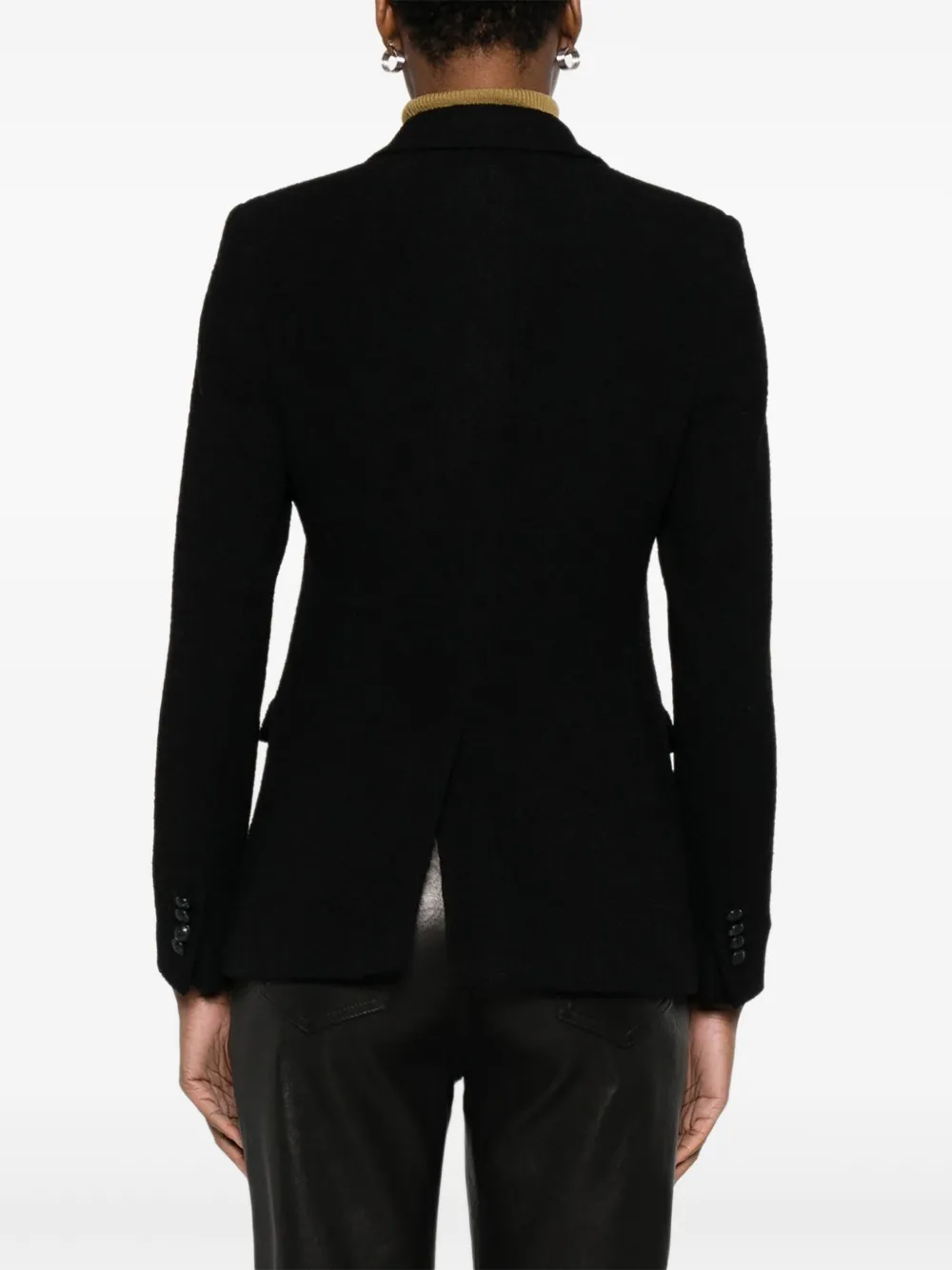 Tagliatore Parigi bouclé blazer Zwart