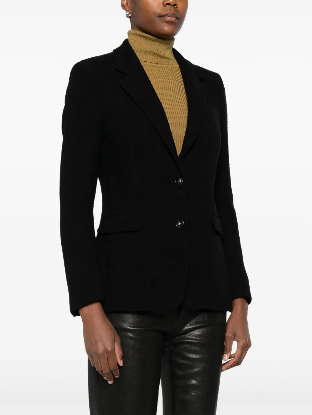 Tagliatore Parigi bouclé blazer Zwart