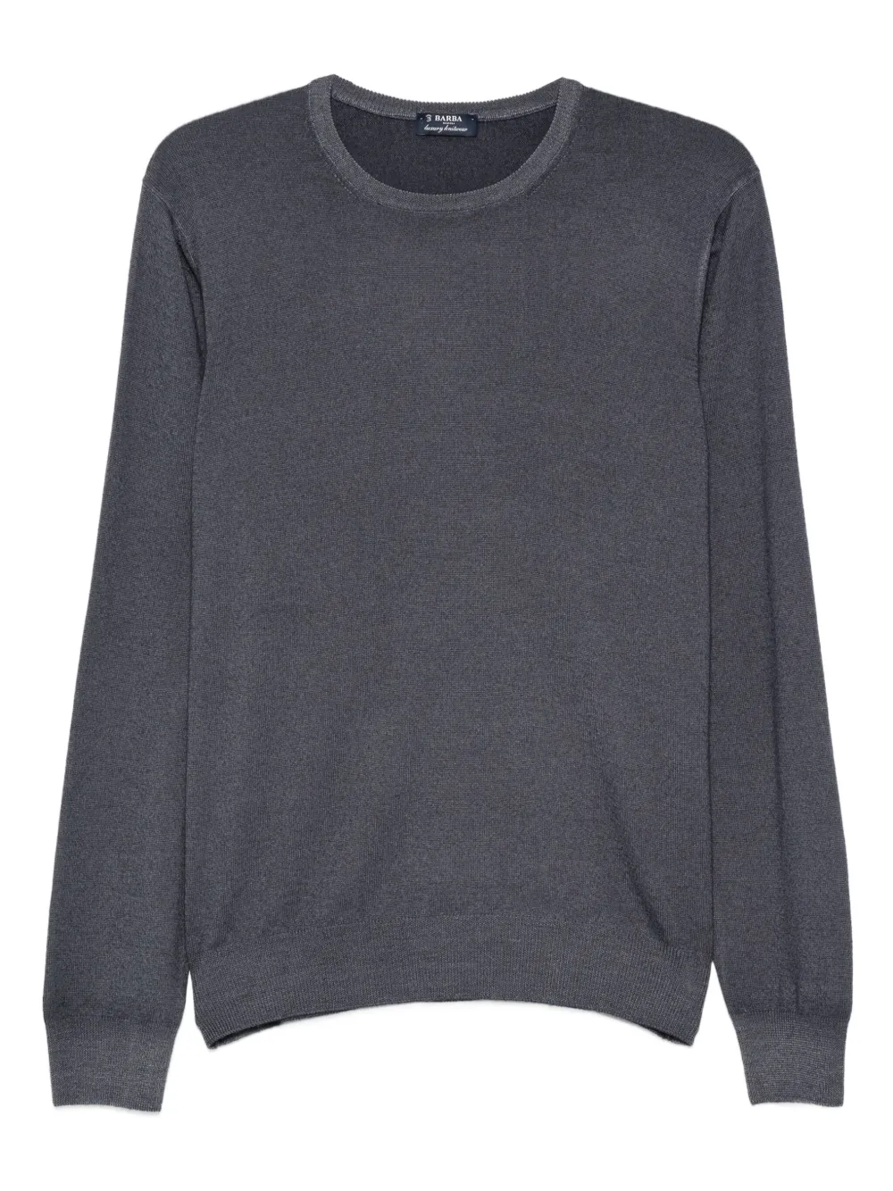 Barba crew-neck wool sweater | Grey | Image 1