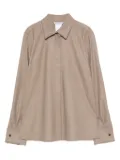 Max Mara button-cuff cashmere shirt - Neutrals