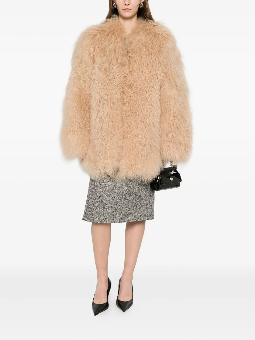 Numerootto Robyn Fur Coat In Neutral