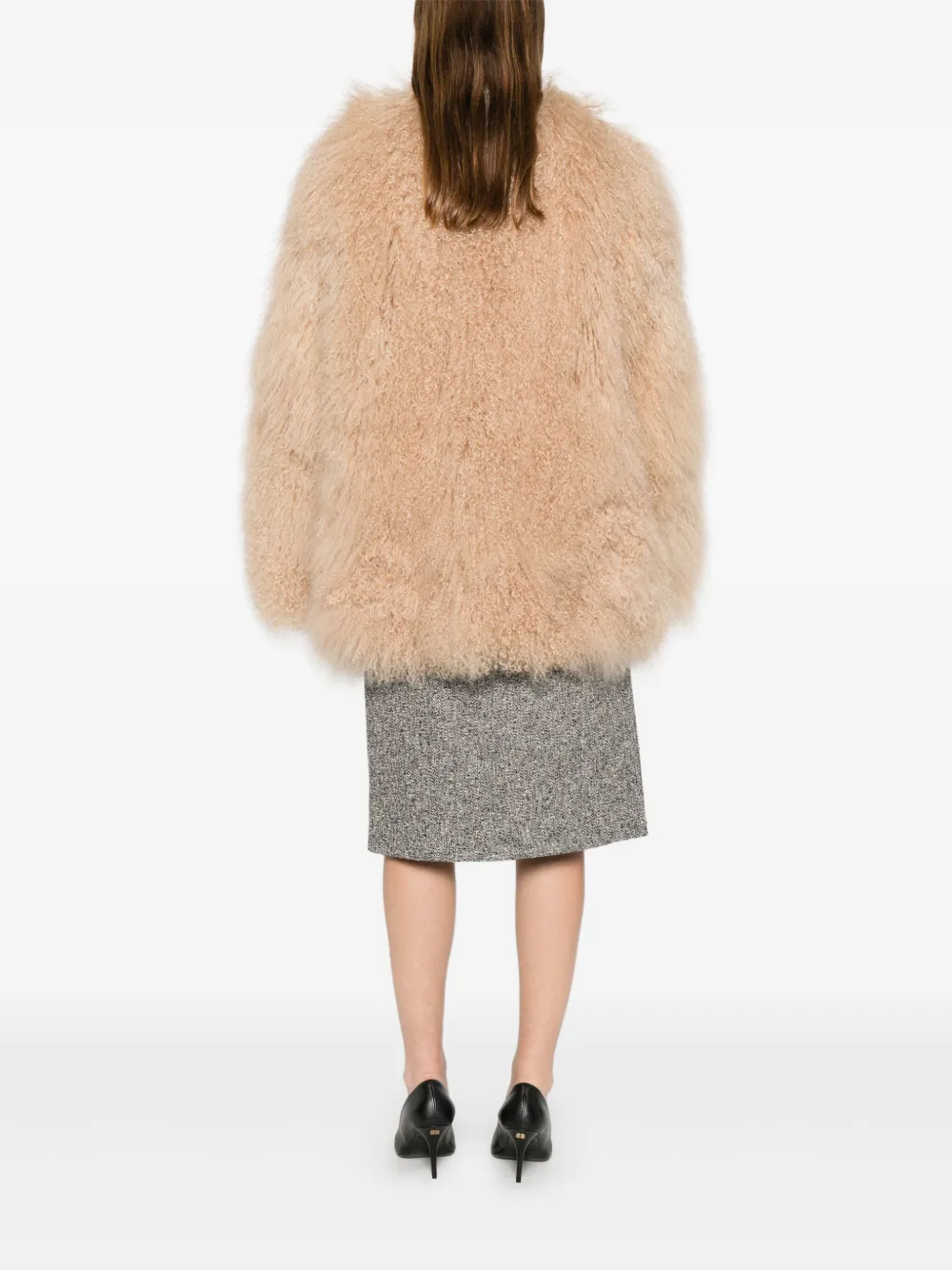 Numerootto Robyn Fur Coat In Neutral