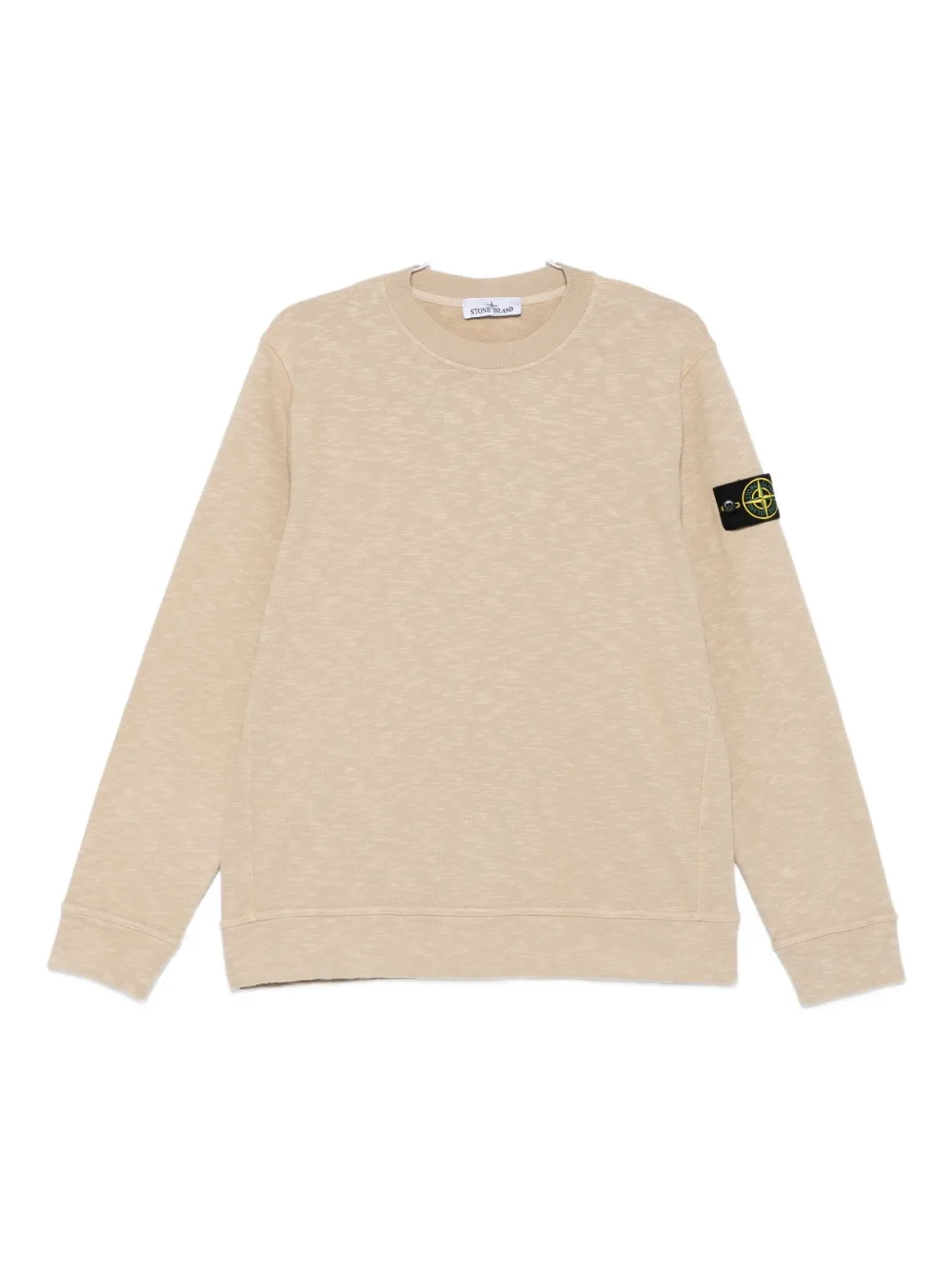 Stone Island logo-patch cotton sweatshirt - ニュートラル Stone Island logo-patch cotton sweatshirt - ニュートラル