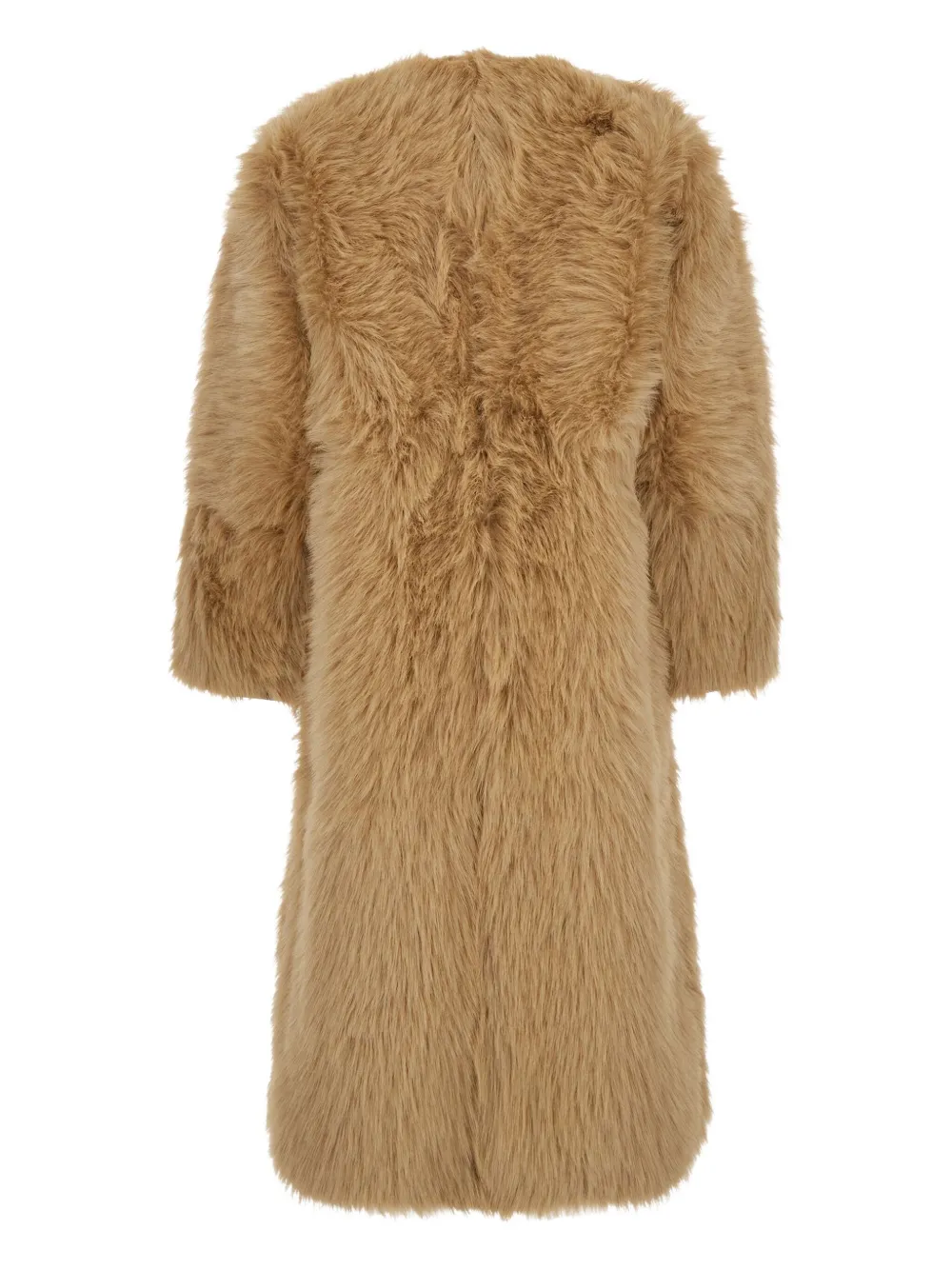 Urbancode Faux-fur Reversible Coat In Brown