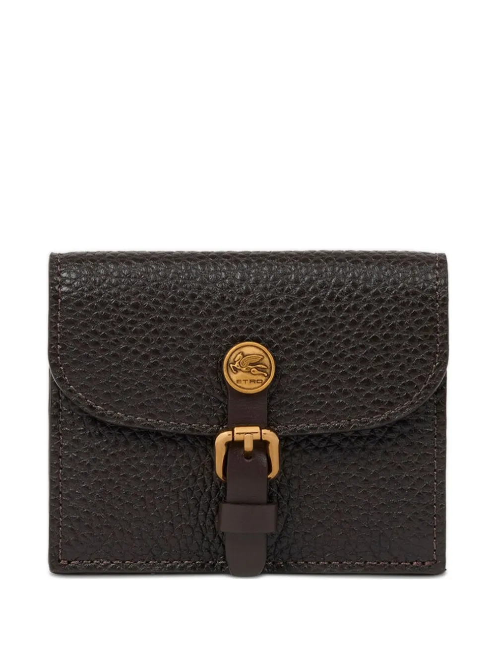 ETRO Pony leather card holder | Brown | Image 1