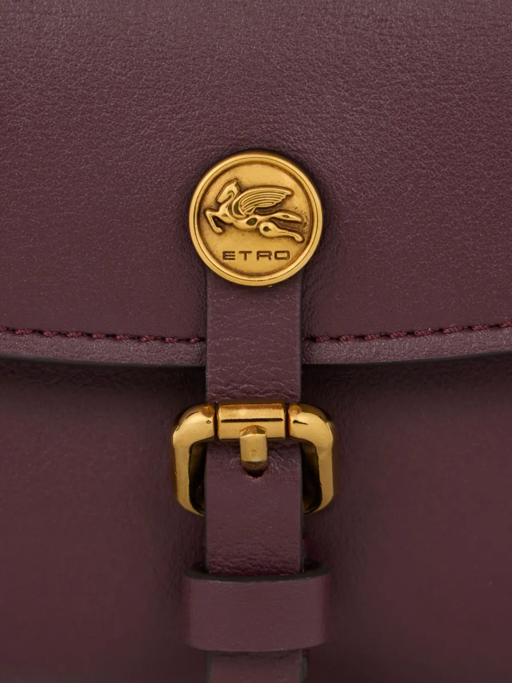 Etro Pony Leather Wallet In Red