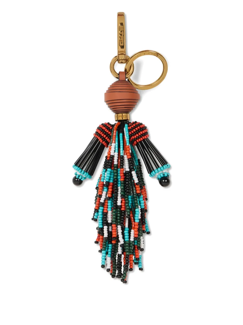 ETRO beaded tassel keyring | Red | Image 1