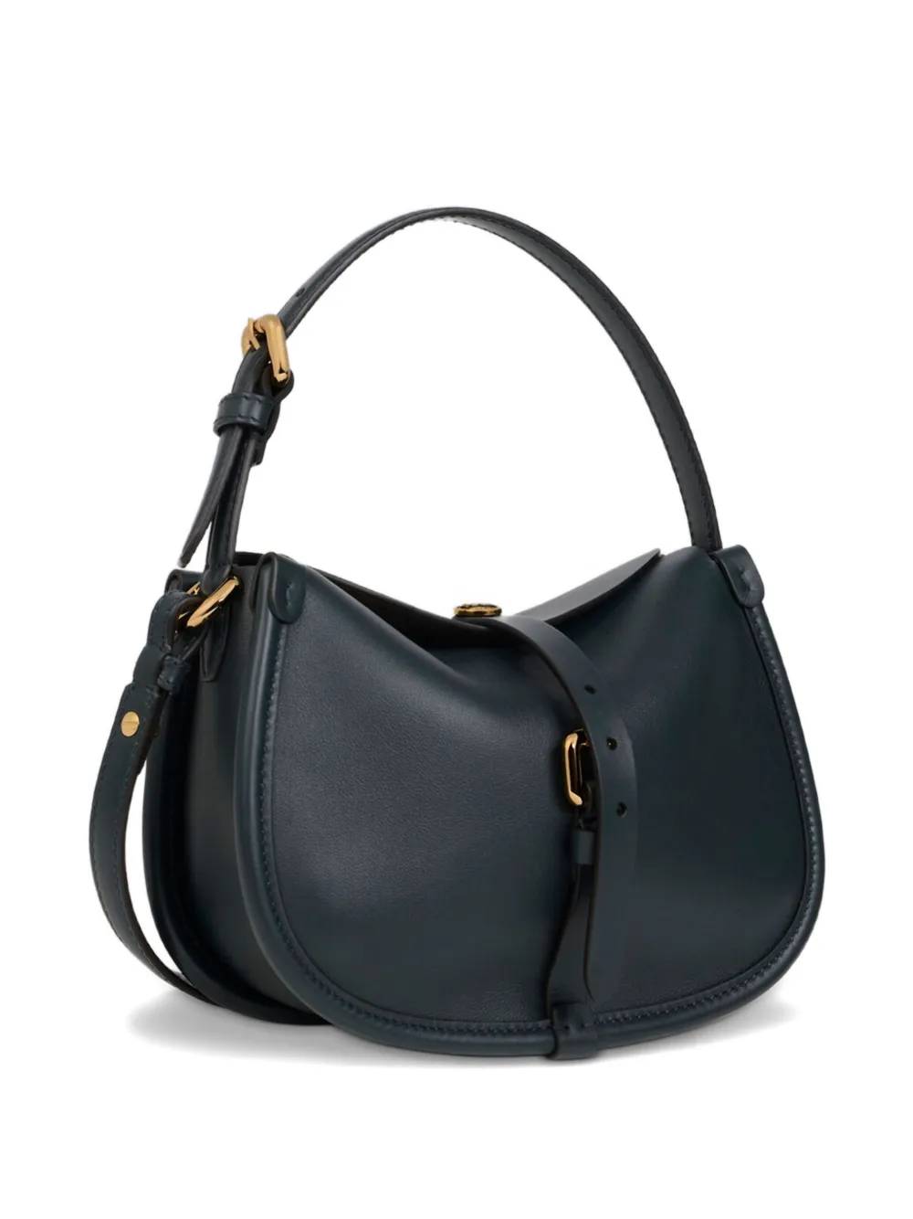 Etro Small Pony Buckled Shoulder Bag In Blue