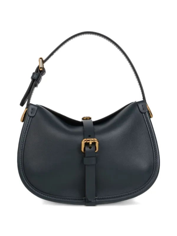 Etro Small Leather Pony Bag in Blue
