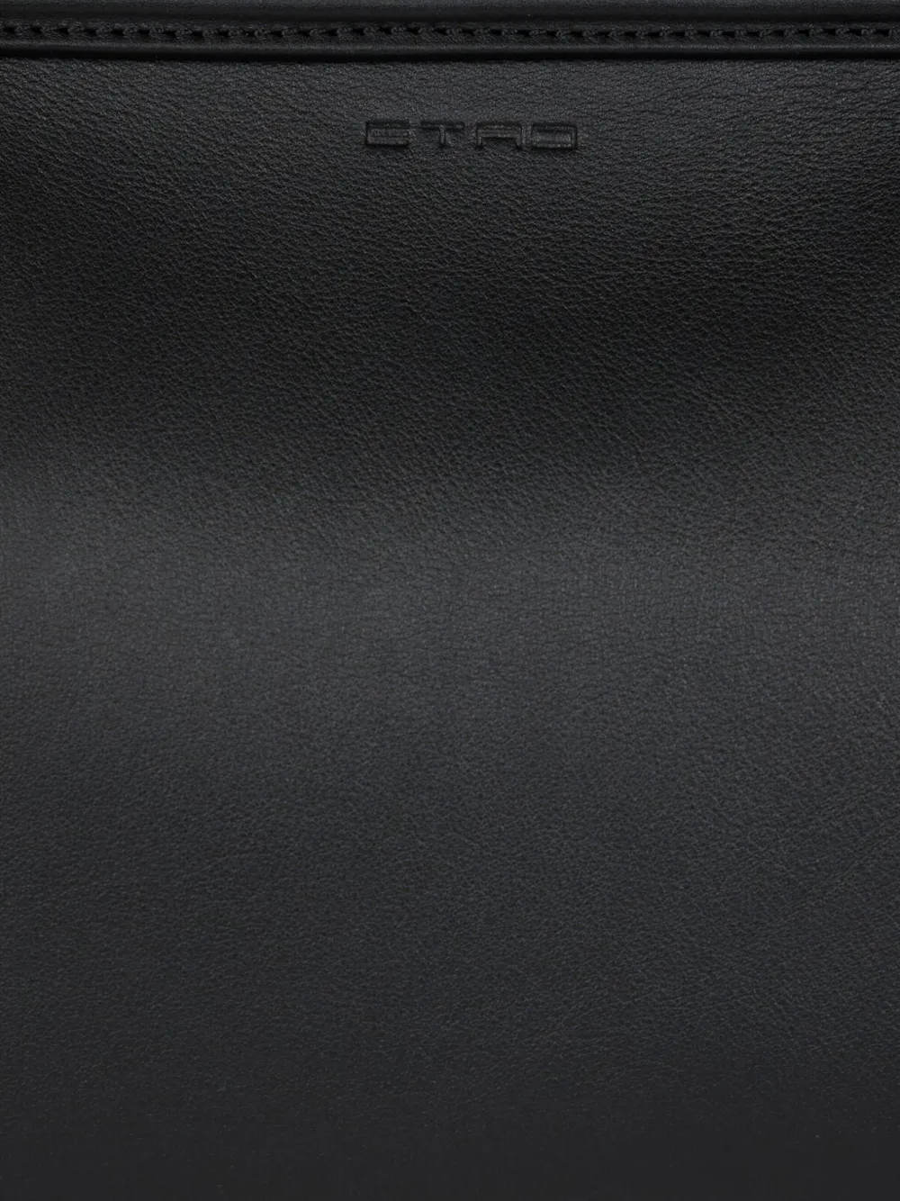 Etro Chain-trimmed Leather Shoulder Bag In Black
