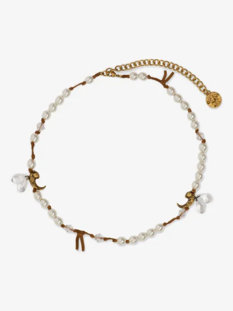 ETRO pearl bee-embellished necklace