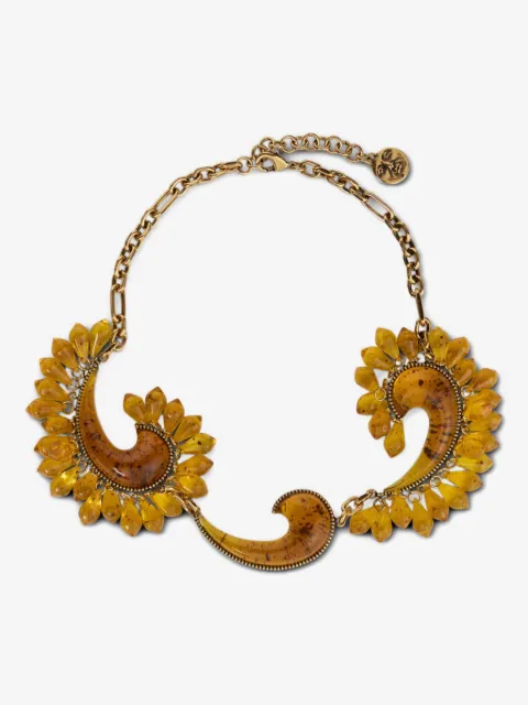 ETRO paisley droplet necklace