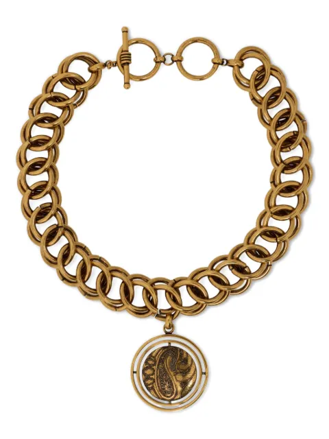ETRO paisley-button chain necklace