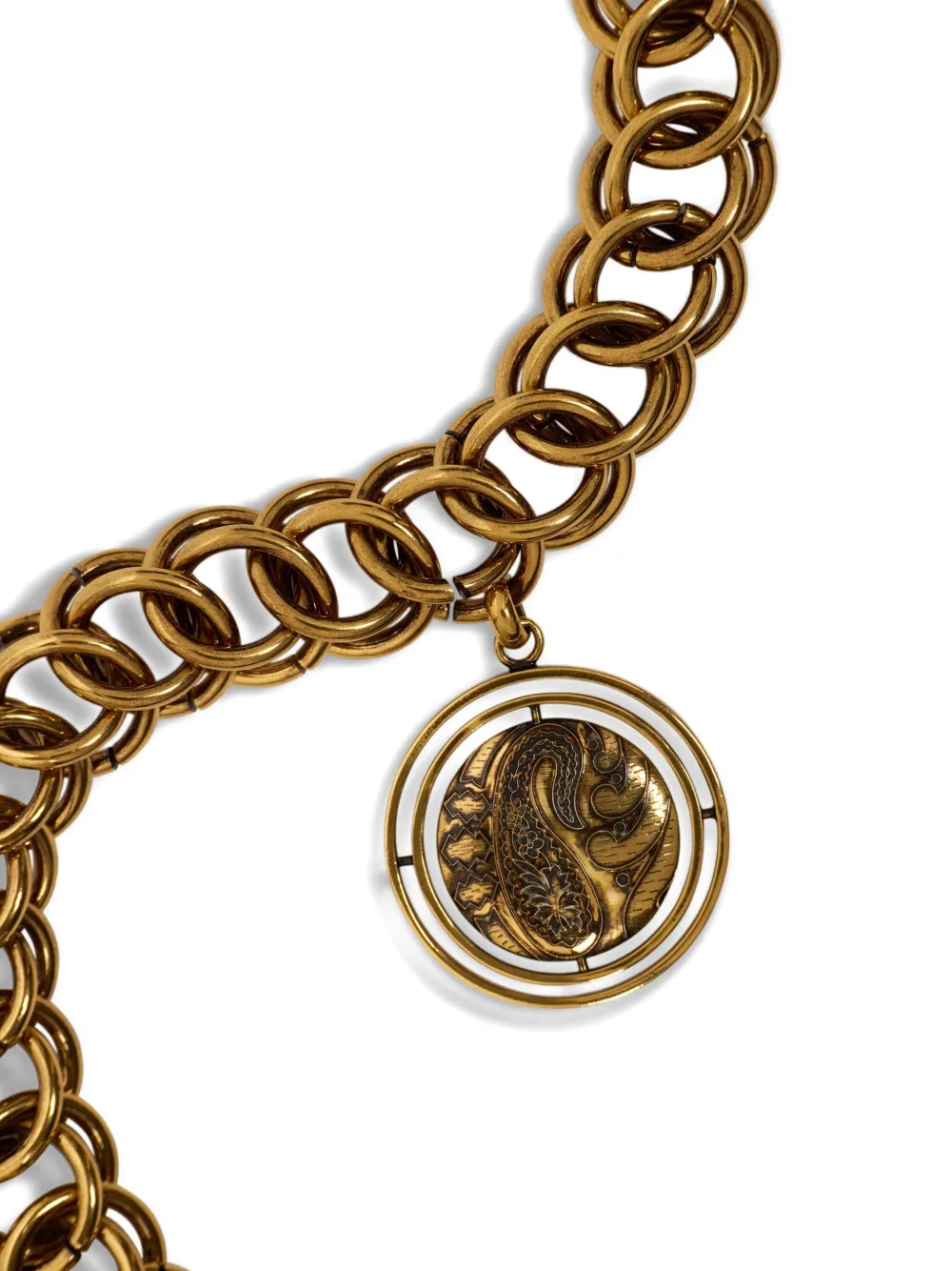  Etro Paisley-button Chain Necklace - Gold 